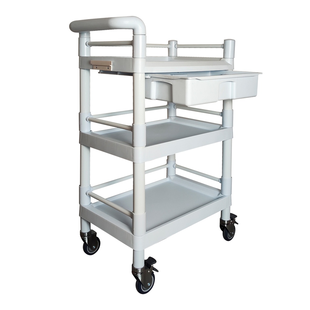 CARRO UTILITARIO PARA HOSPITAL 3 NIVELES