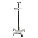 PORTAVENOCLISIS RODABLE CON CHAROLA