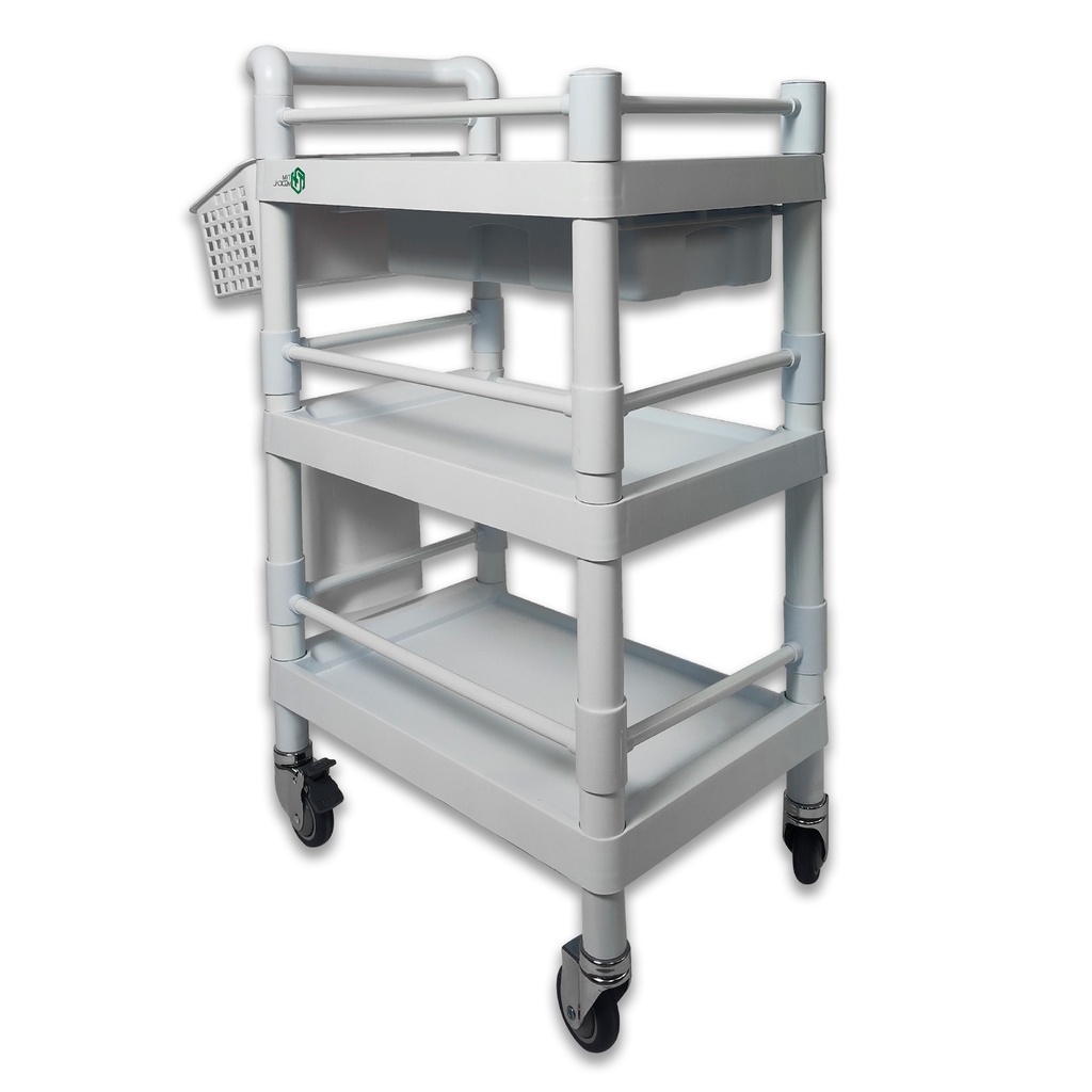 CARRO UTILITARIO PARA HOSPITAL 3 NIVELES