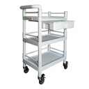 CARRO UTILITARIO PARA HOSPITAL 3 NIVELES