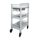 CARRO UTILITARIO PARA HOSPITAL 3 NIVELES