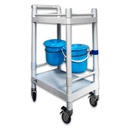 CARRO UTILITARIO PARA HOSPITAL 2 NIVELES