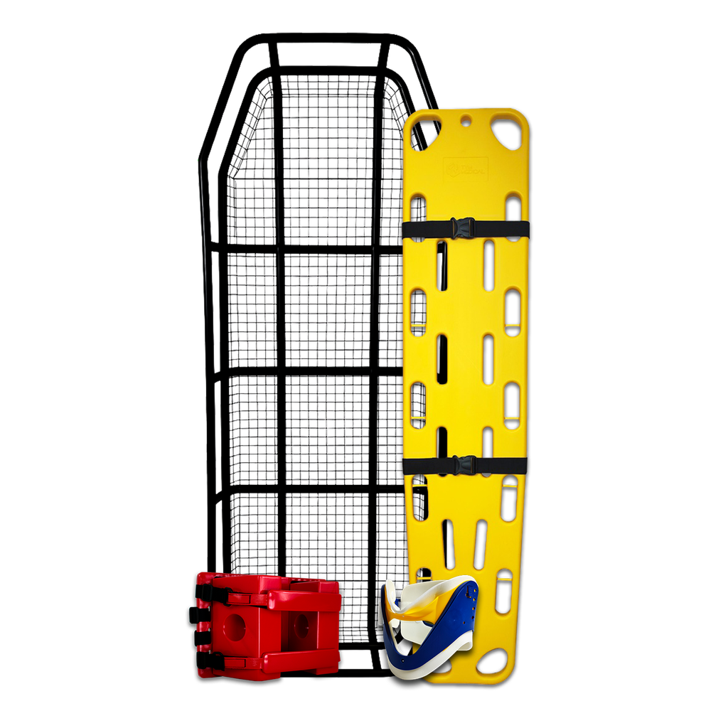 KIT CAMILLA DE RESCATE TIPO CANASTA/ RÍGIDA CON INMOVILIZACIÓN