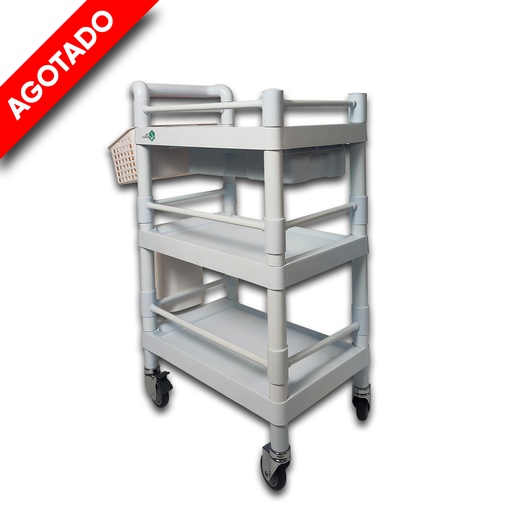 [TYM1251] CARRO UTILITARIO PARA HOSPITAL 3 NIVELES